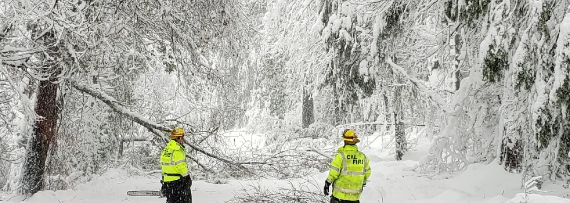 The CAL FIRE Nevada Yuba Placer Unit clears roads among other rescue tasks. Credit: CalFire/Flickr